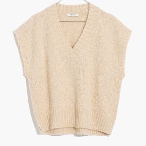 Madewell Cream Sweater Vest